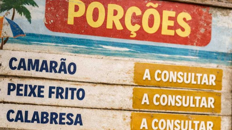 Procon de Ilhéus alerta que cardápio com preço a consultar em barracas de praia é ilegal