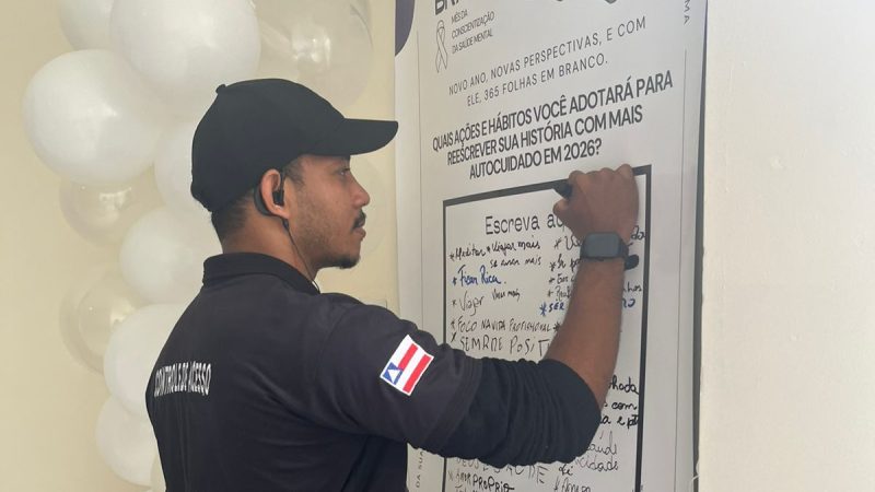 Janeiro Branco no Hospital de Base reforça o cuidado com a saúde mental dos colaboradores