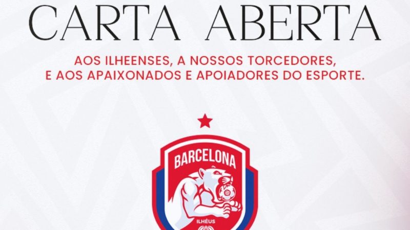 Barcelona de Ilhéus agradece apoio após temporada difícil e pede mais investimentos no esporte