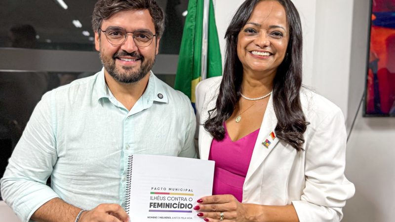 Ilhéus assina Pacto Municipal Contra o Feminicídio e reforça rede de proteção às mulheres