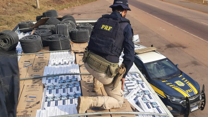 PRF apreende mais de 260 mil maços de cigarro em Itabuna