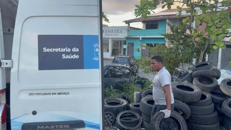 Prefeitura de Itabuna recolheu 600 pneus inservíveis em ação de combate ao Aedes aegypti