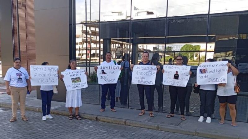 Protesto por justiça em Ilhéus marca julgamento de indígena morto após discussão banal