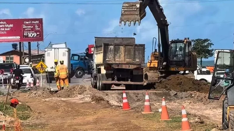Obra da BA-001 Em Ilhéus Recomeça Devagar E Empresa Contratada Está Em Recuperação Judicial