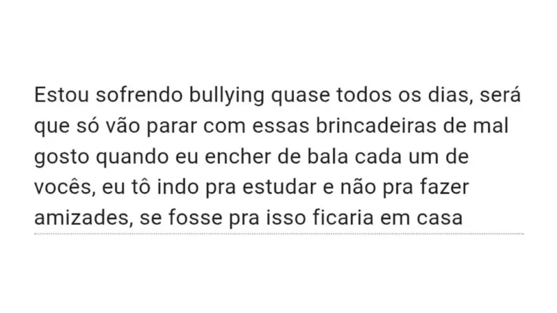 Publicação anônima sobre bullying e comentários violentos geram repercussão em página da UESC