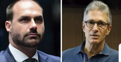 Eduardo Bolsonaro defende rompimento entre PL e Novo após críticas de Zema a Flávio Bolsonaro