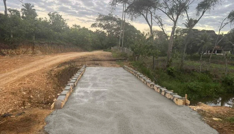 Prefeitura conclui concretagem da nova Ponte do Japu em Ilhéus
